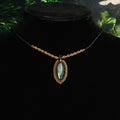 Labradorite Macrame Adjustable Necklace