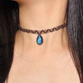 Labradorite Macrame Choker
