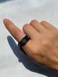 Amethyst Macrame Ring